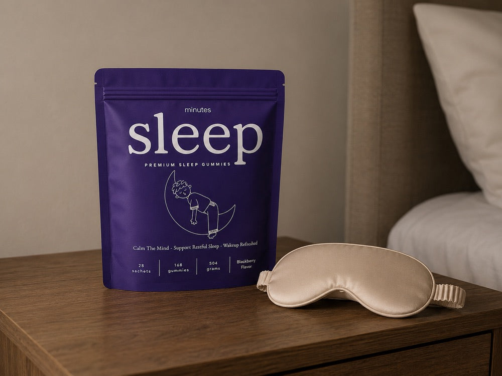 Lights low, the bag closed on the nightstand